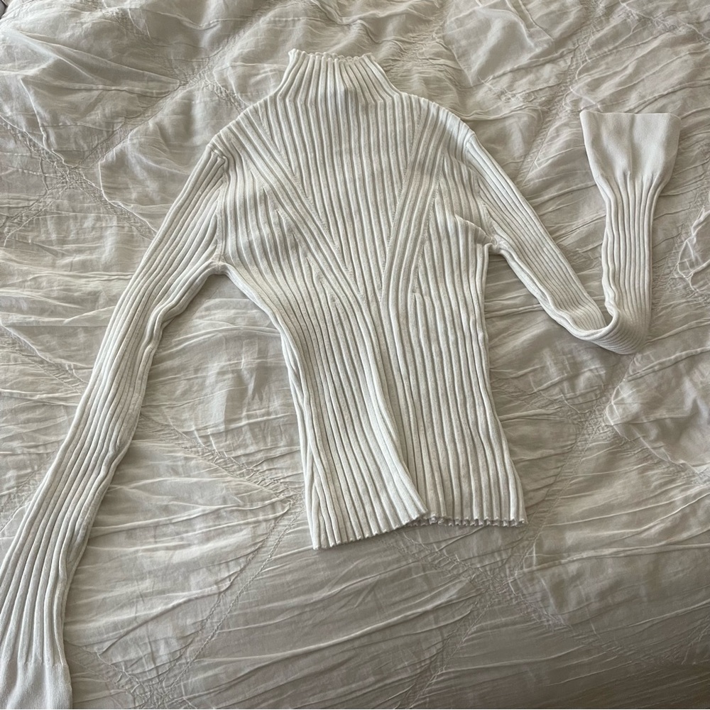 MACYS Hooked Up Basic Ribbed Mock Neck Long Sleeve